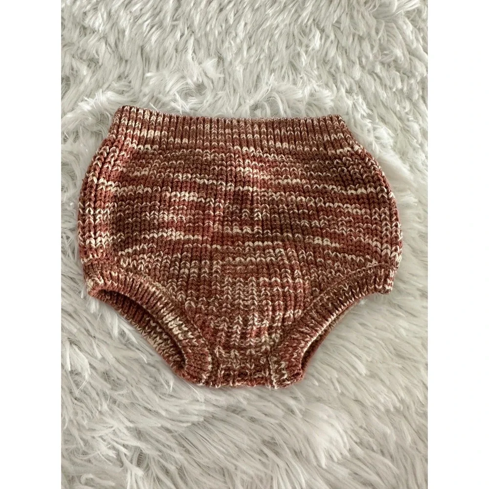 Nwot Rylee & Cru baby knit bloomers in the heathered spice colorway‎ 12-18m